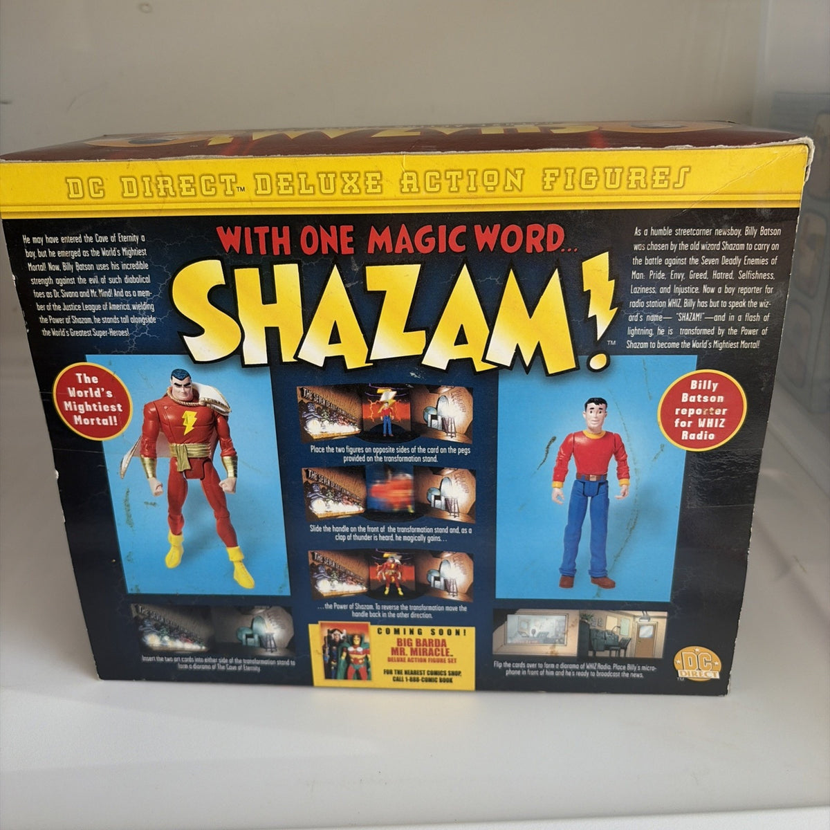 Shazam & Billy Batson 2 Pack Deluxe DC DIRECT Set MOC NEW