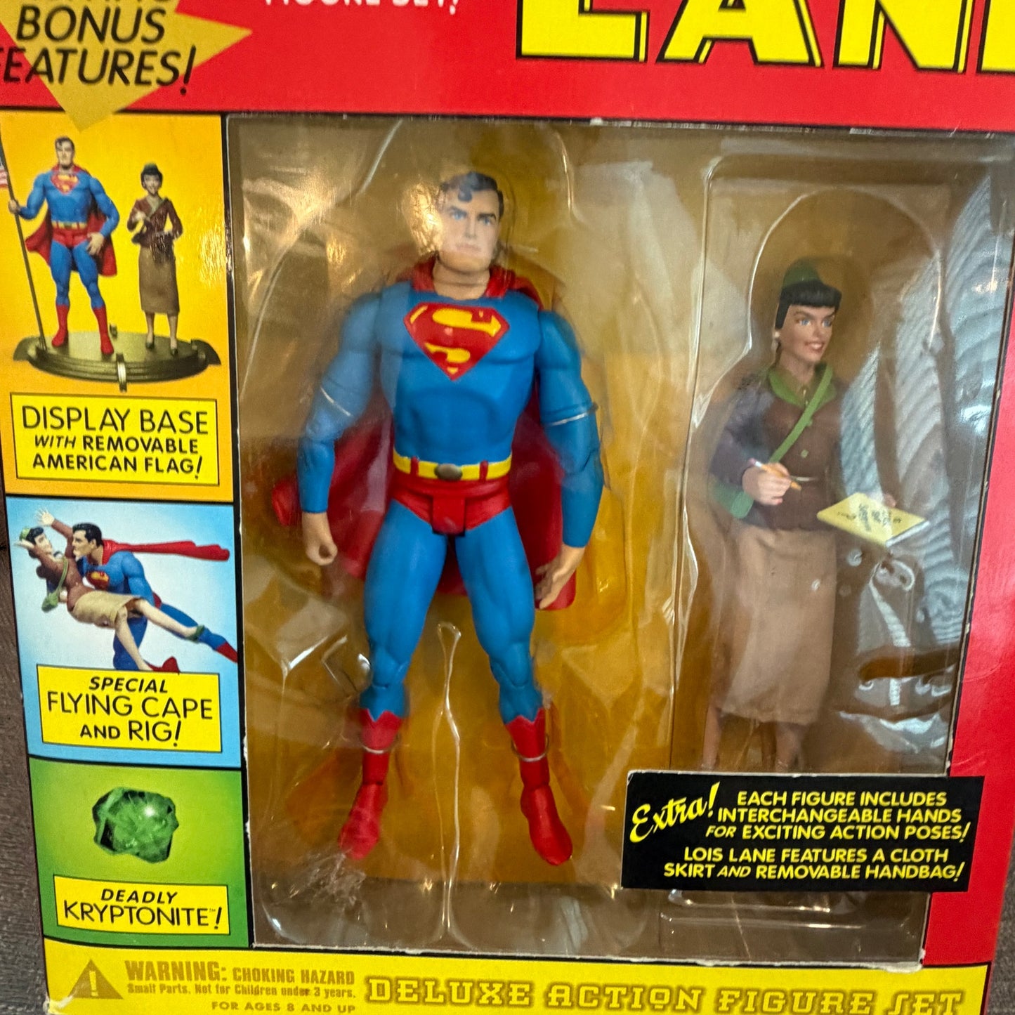 Classic Silver Age Superman and Lois Lane Deluxe Atcion Figure Set DC Comics NEW
