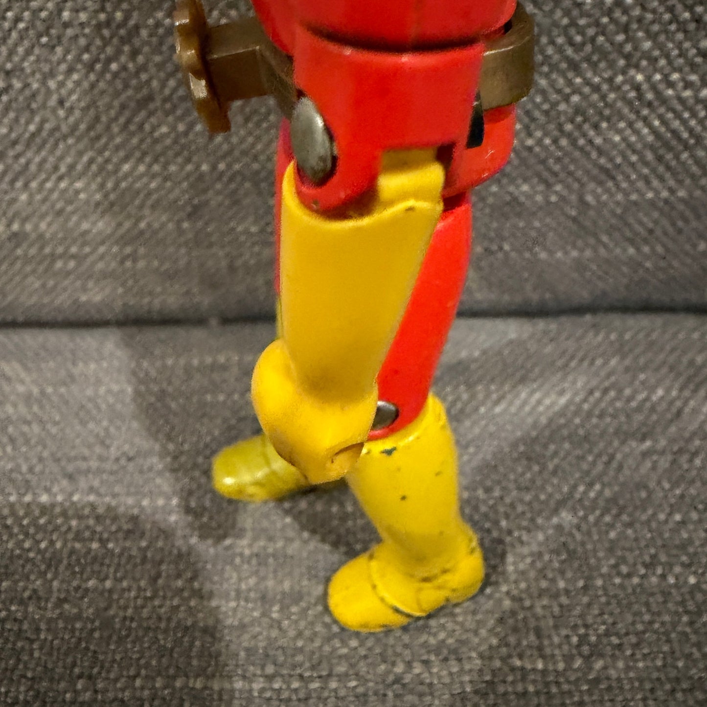 Popy Chogokin Red Vintage Brick Head Super Sentai Figure 5" Tall