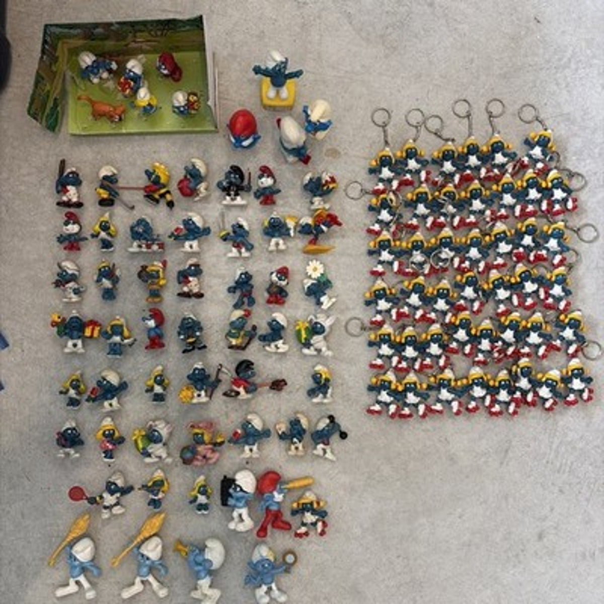 Vintage 70’s/80’s Lot Of 144 Schleich Peyo Various Smurfs Figures