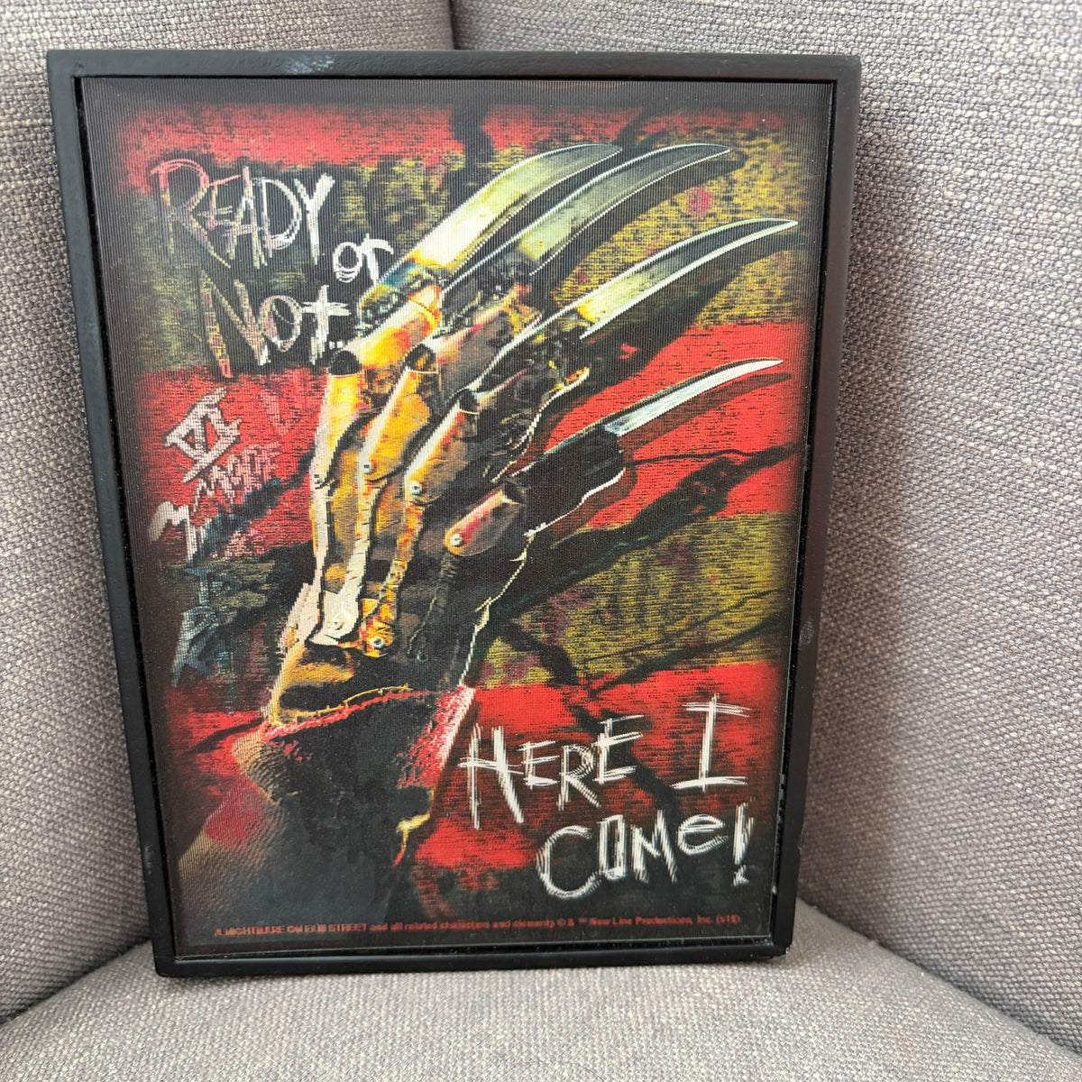 Nightmare on Elm Street Lenticular 3D Framed 6" x 8" Picture Freddy Krueger