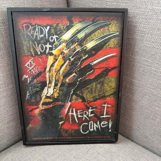 Nightmare on Elm Street Lenticular 3D Framed 6" x 8" Picture Freddy Krueger