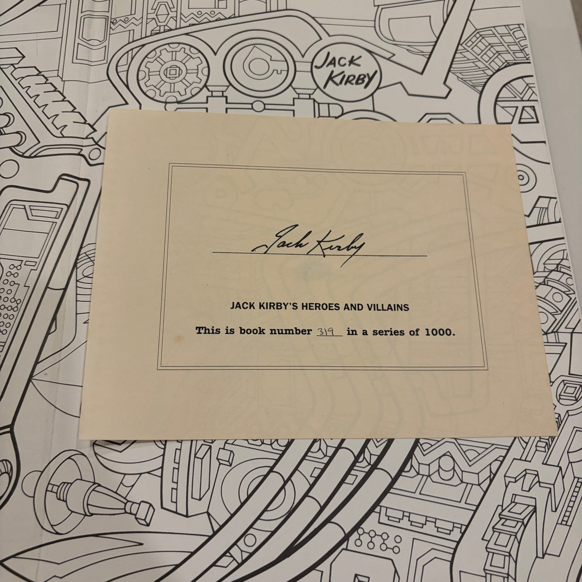 Jack Kirby's Heroes and Villains Signed and Numbered #319 / 1000 RARE