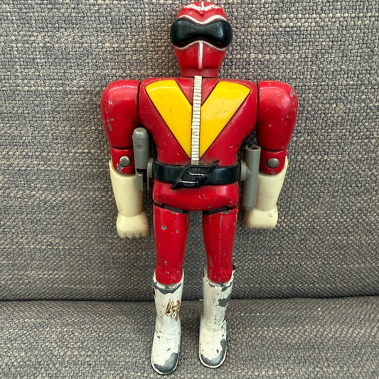 Vintage Popy Chogokin Secret Sentai Goranger Red Ranger Die-Cast 5" Tall