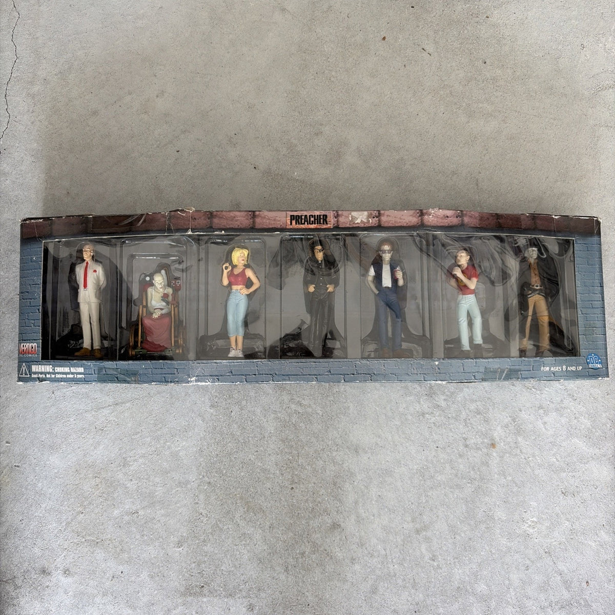 DC Direct Preacher 7 Piece PVC Set Vertigo Saints & Sinners 4" Figures NEW