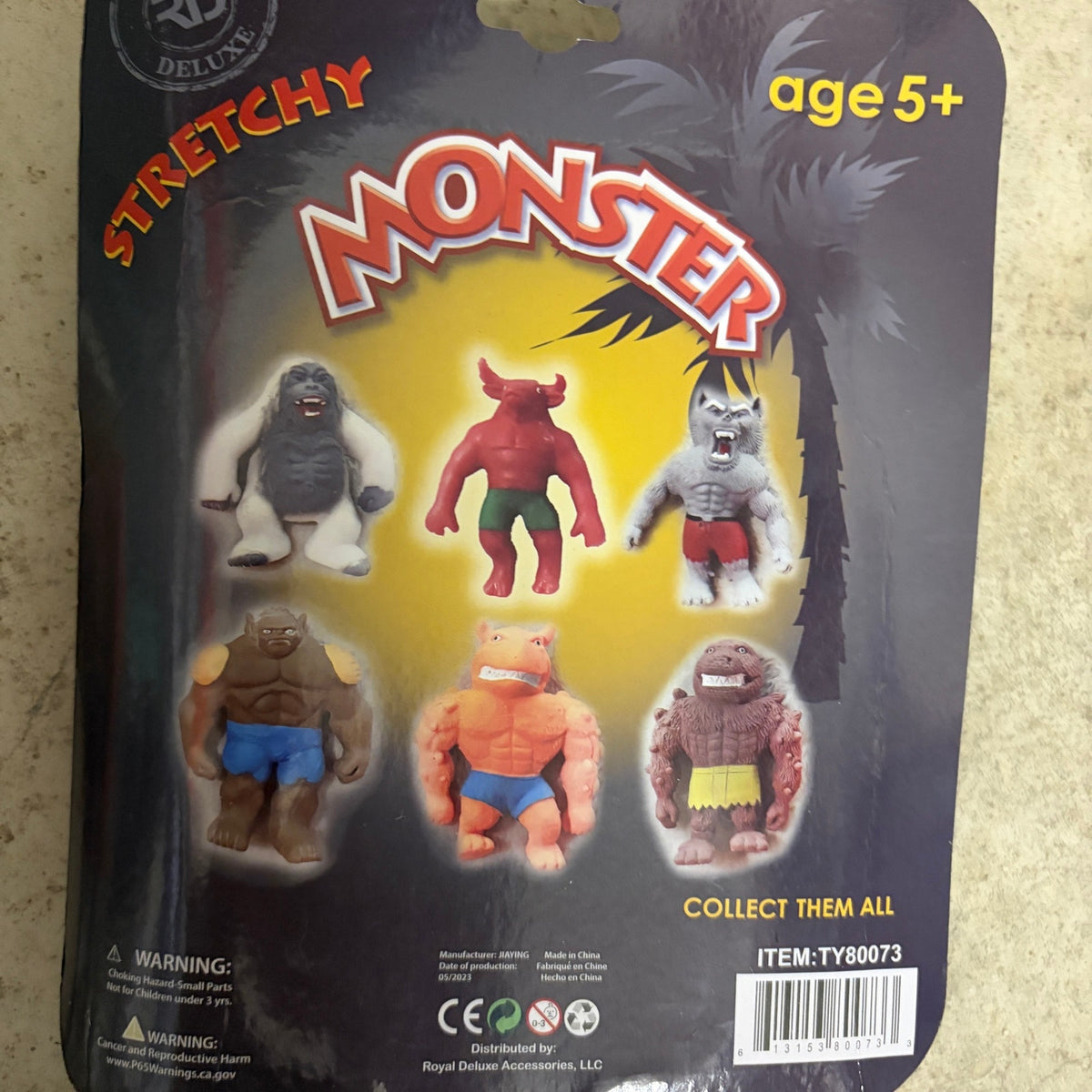 LOT 9 Royal Deluxe Stretchy Monsters and Stretchee Monkee Figures NEW