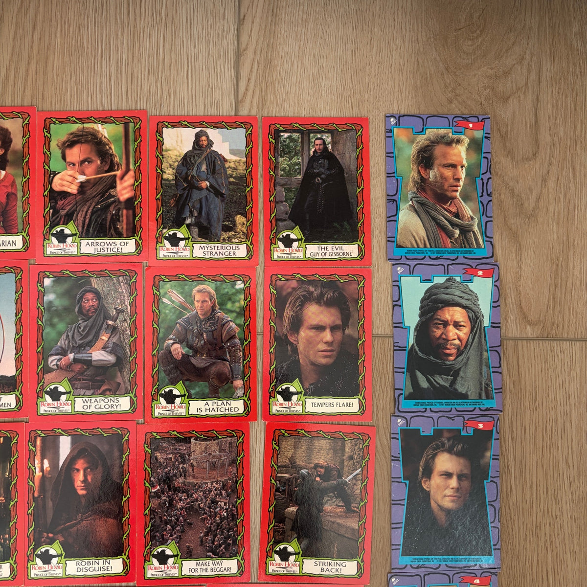 LOT 57 Cards Vintage Robin Hood Movie Topps Trading Cards