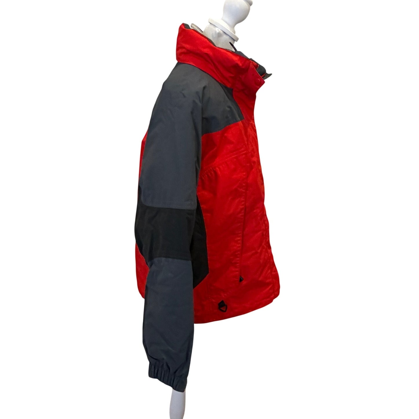 LL Bean Red Gray Winter Jacket Thinsulate 2 Coats in One 0 XC95 Women Size Large