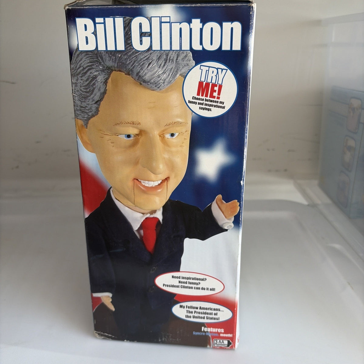 Bill Clinton Collectors Edition Animated Figure Unopened President Talking