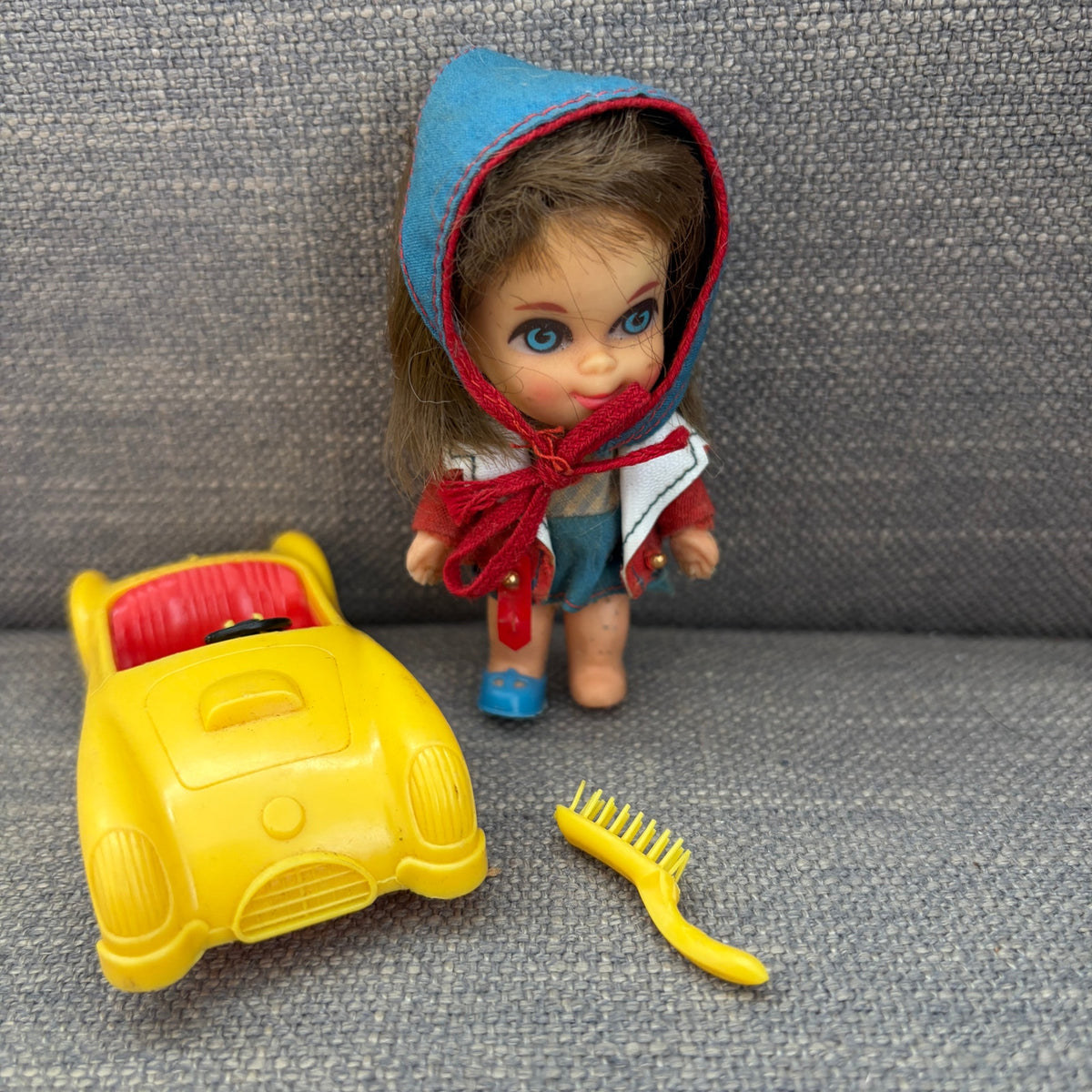 Vintage Liddle Kiddles BABE BIDDLE Doll Car Accessories Mattel 1960s