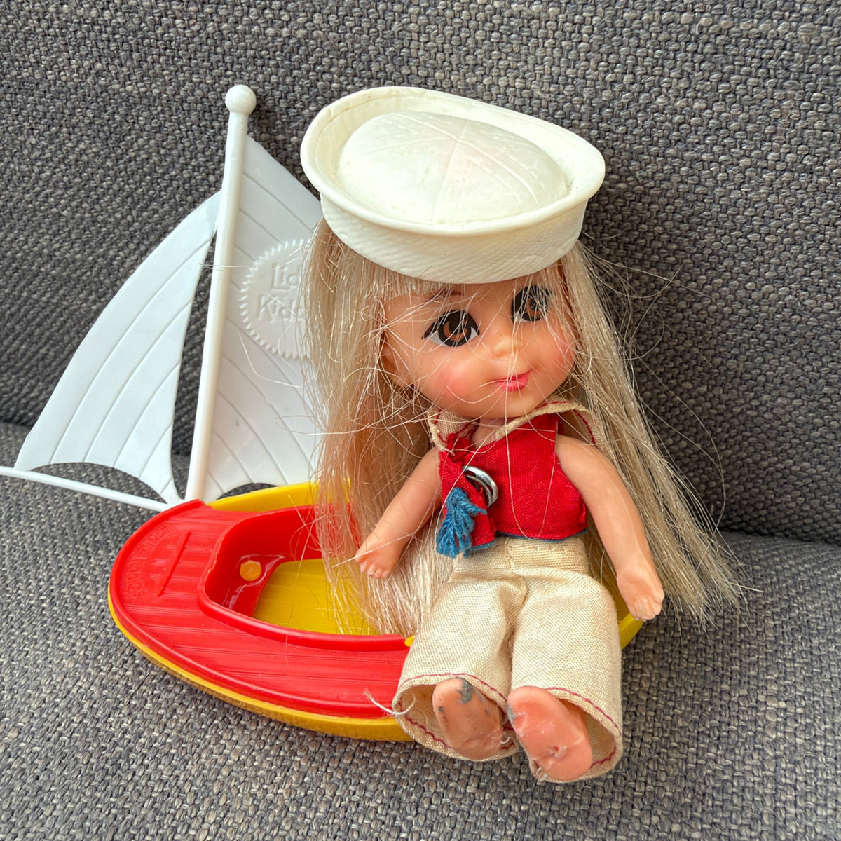 Liddle Kiddle LOLA LIDDLE Sailor Doll With Outfit And Partial Boat