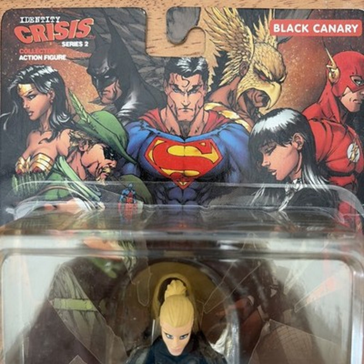 Black Canary Action Figure DC Direct Identity Crisis Boxed Black Yellow