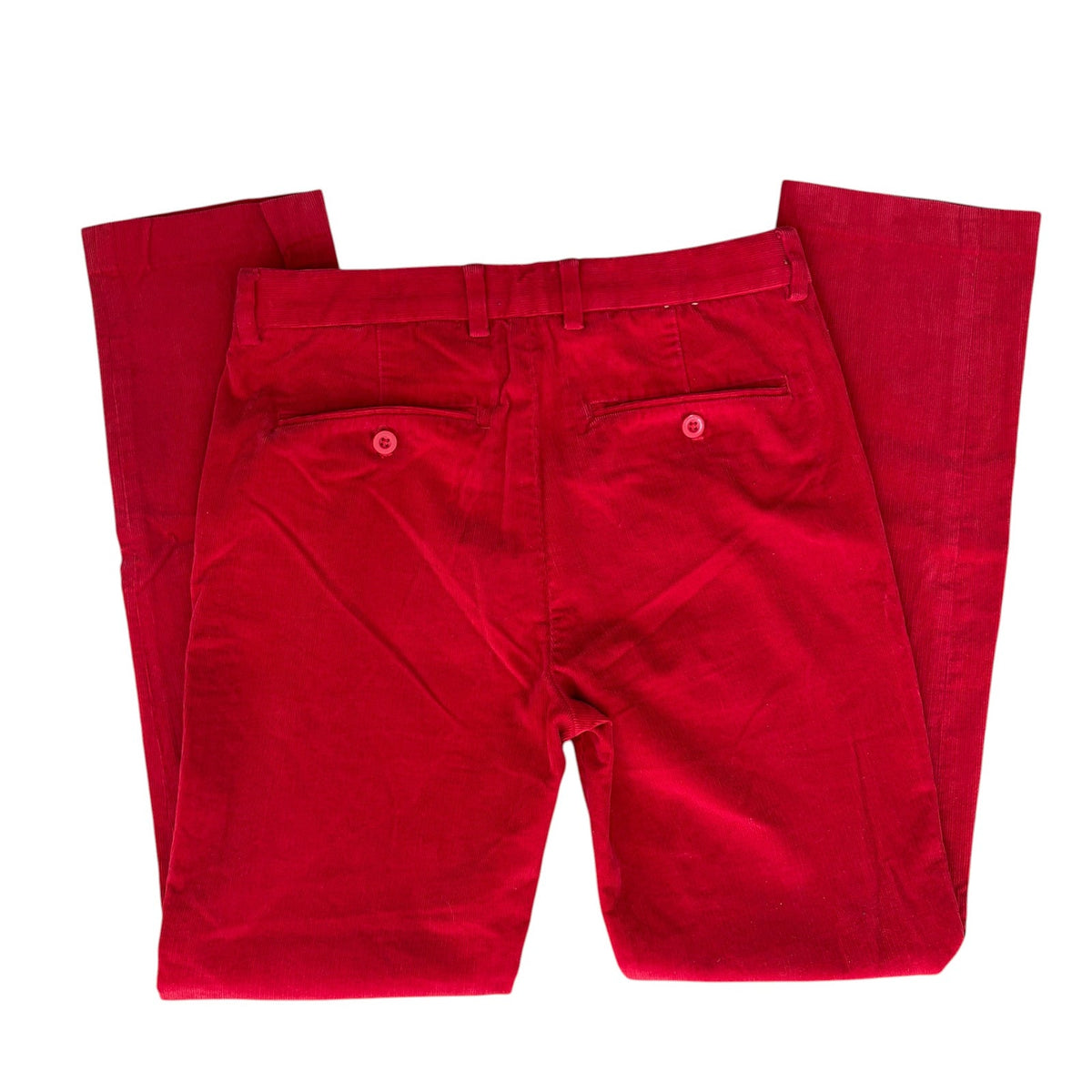 Crewcuts Bowery Red Corduroy Slim Fit Pants Adjustable Waist Boys Size 14