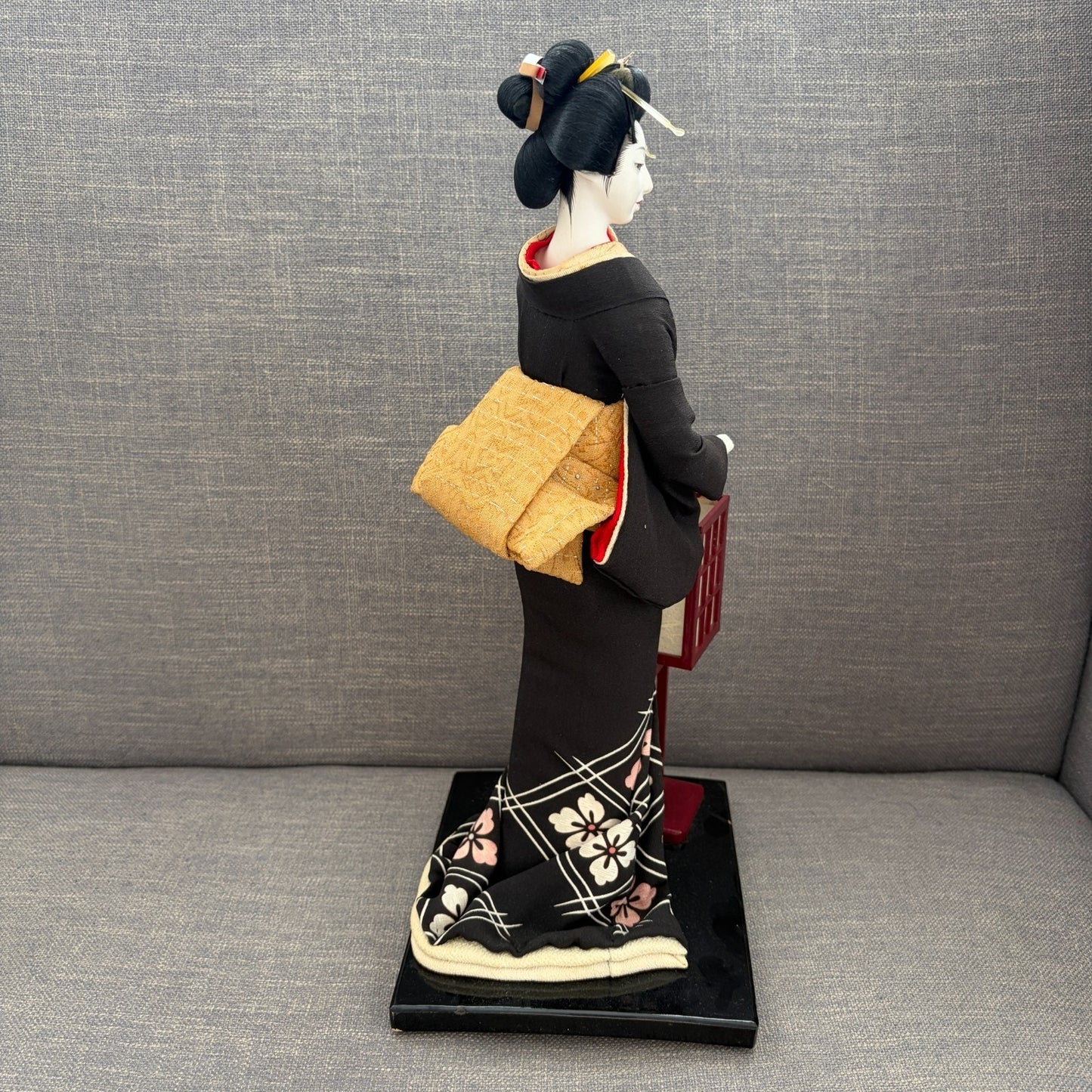 Vintage Sukiyo Biken Traditional Japanese Geisha Doll 15” Kimono Obi Figurine