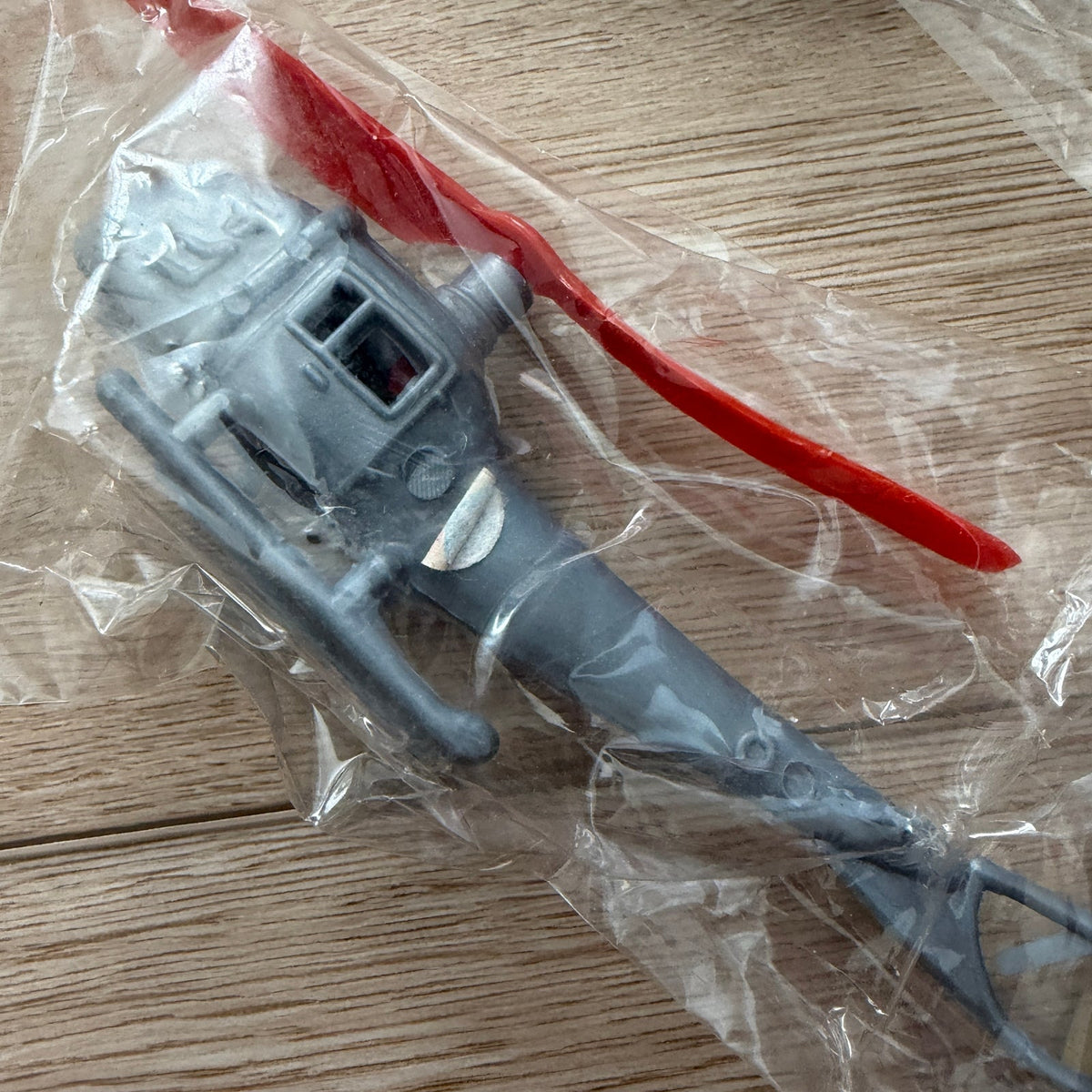 Vintage 1960s Dime-Store Gray Plastic Helicopter Toy Hong Kong NEW LOT of 15