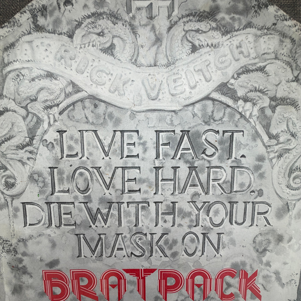 Brat Pack Rick Veitch King Hell 1990 Cardboard Store Display Signed