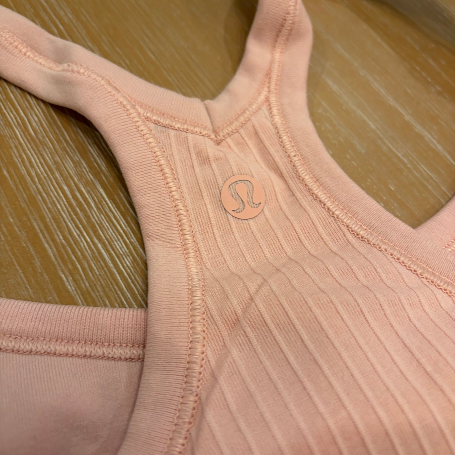 Lululemon Light Pink Racerback Ebb to Street Tank Womens Size 10