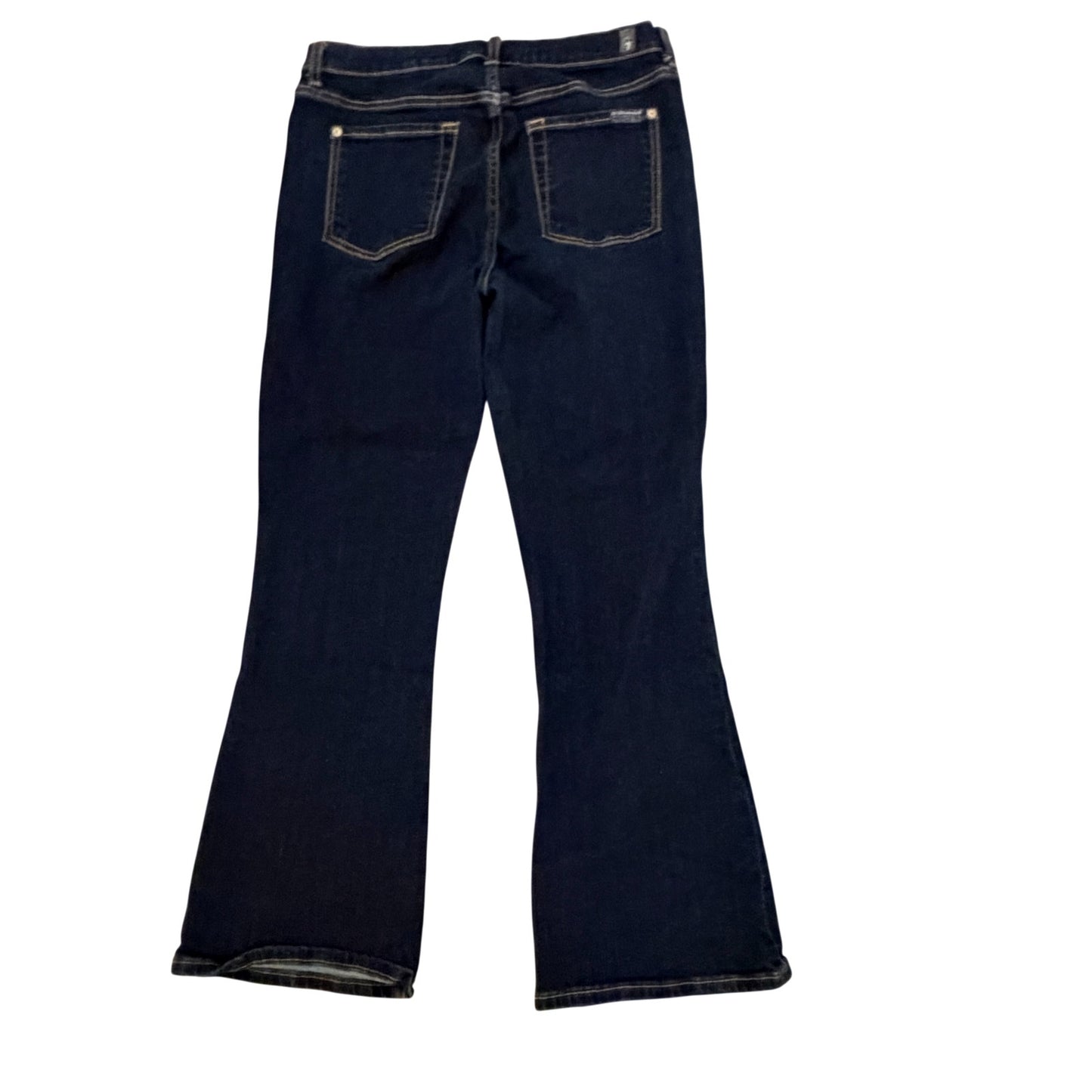 7 For All Mankind High Waist Slim Kick Jeans Dark Wash Womens Size 30 / 10