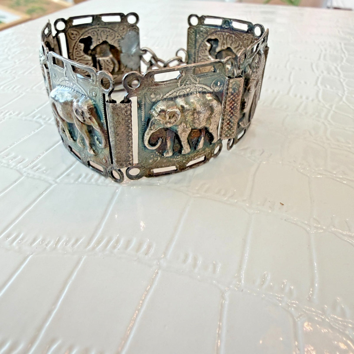 1950's Egyptian Pharaoh Hamsa Hand of God Bracelet