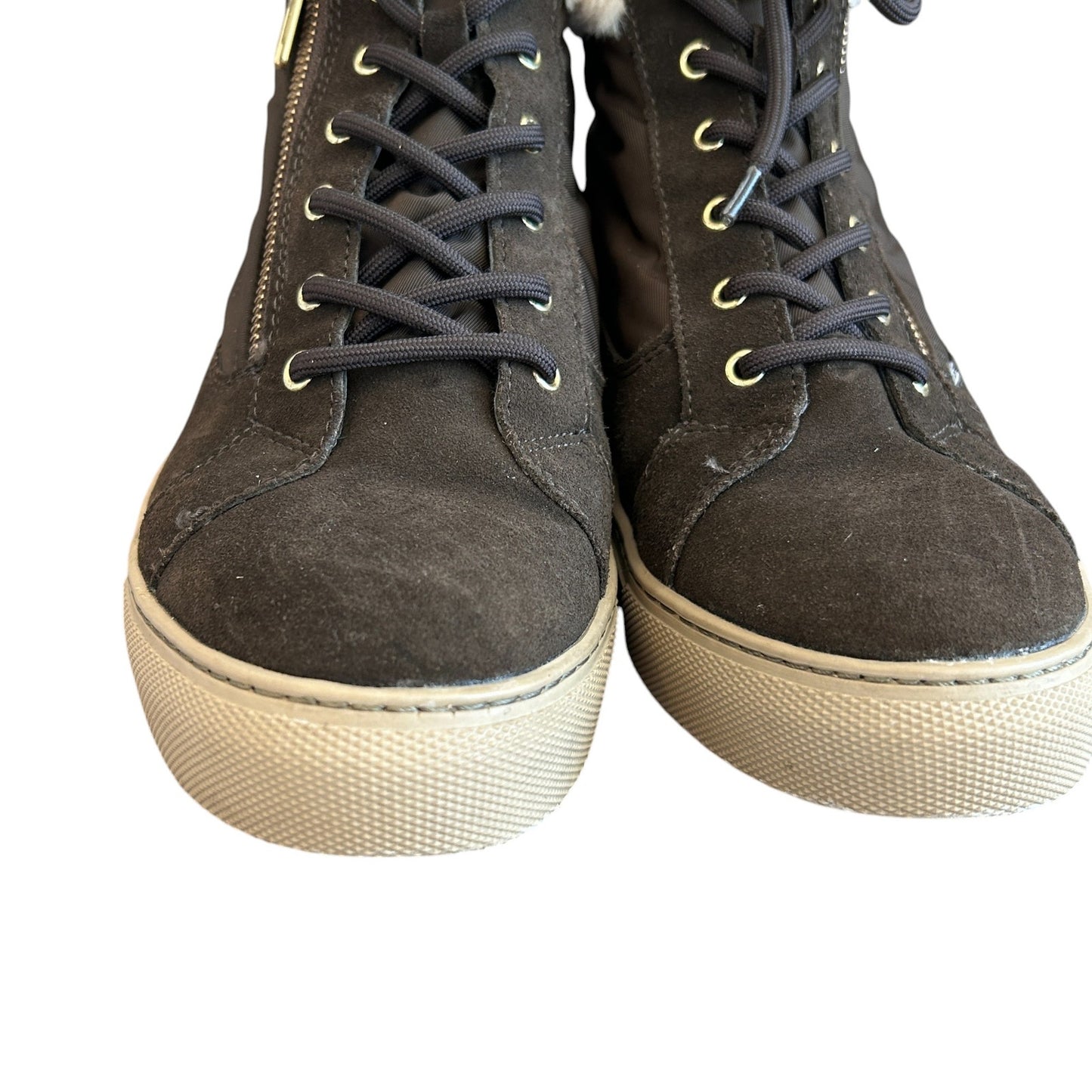 Cougar Waterproof Suede and Fur Lined Boots Sneaker Size Zipper Womens Size 9