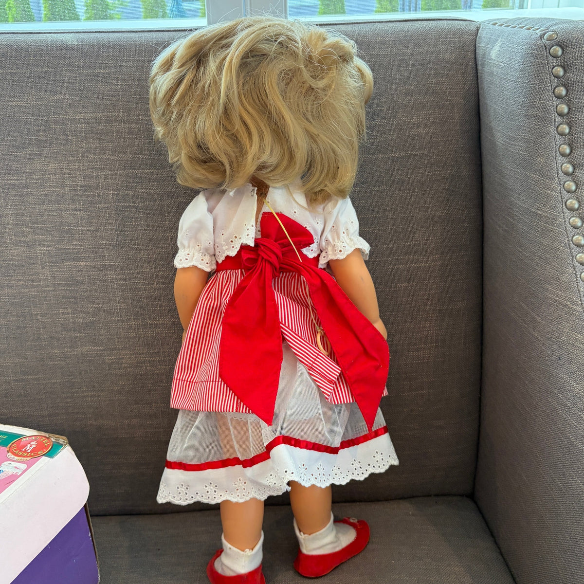 1999 Reproduction Mattel Chatty Cathy 20" Tall Pink Eyes NOT WORKING