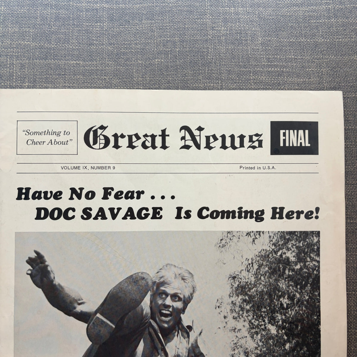 Vintage 1975 Film Promotional Newspaper Doc Savage: The Man of Bronze