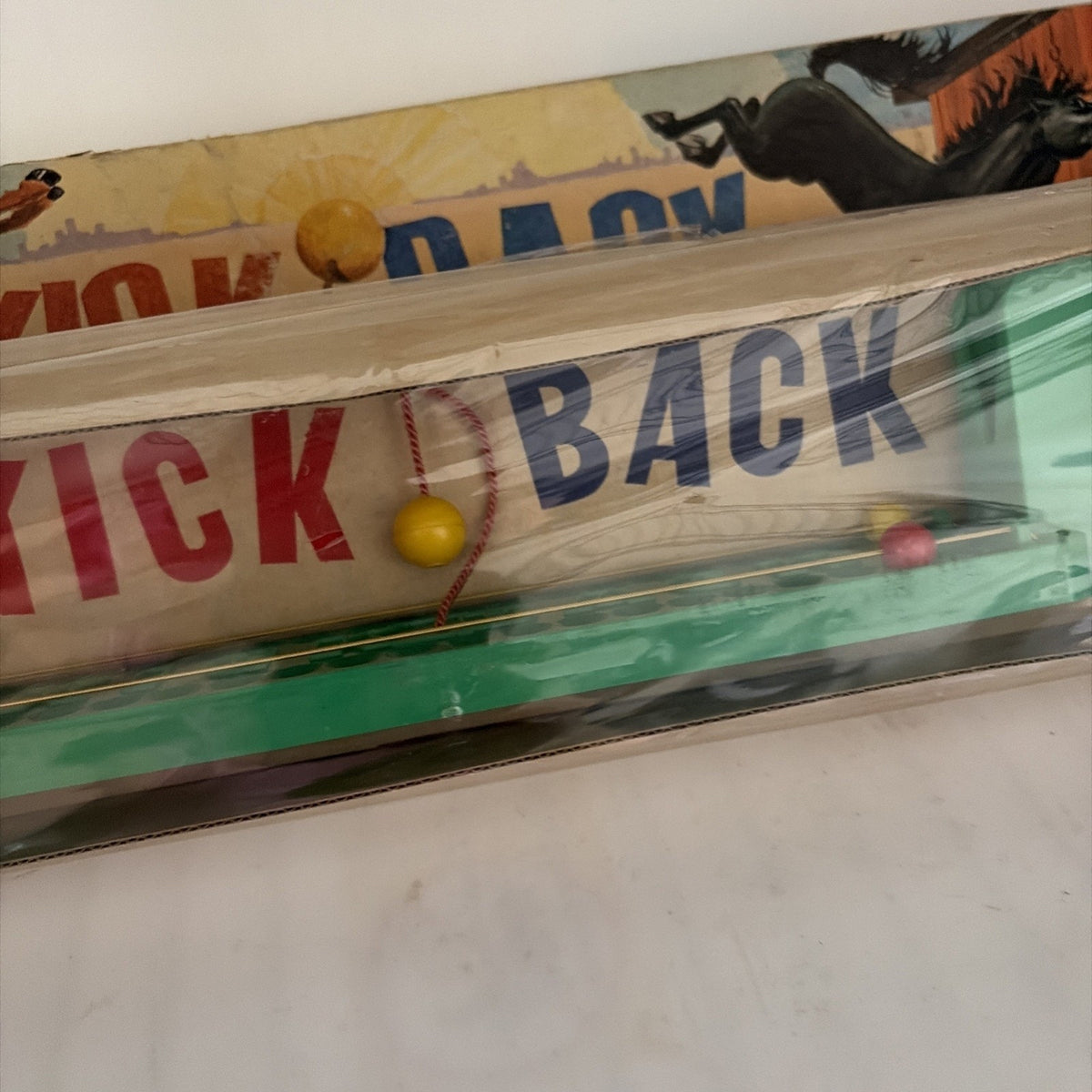 Vintage Schaper Kick Back Game of Action & Skill Sealed In Box 1965 Box Damaged