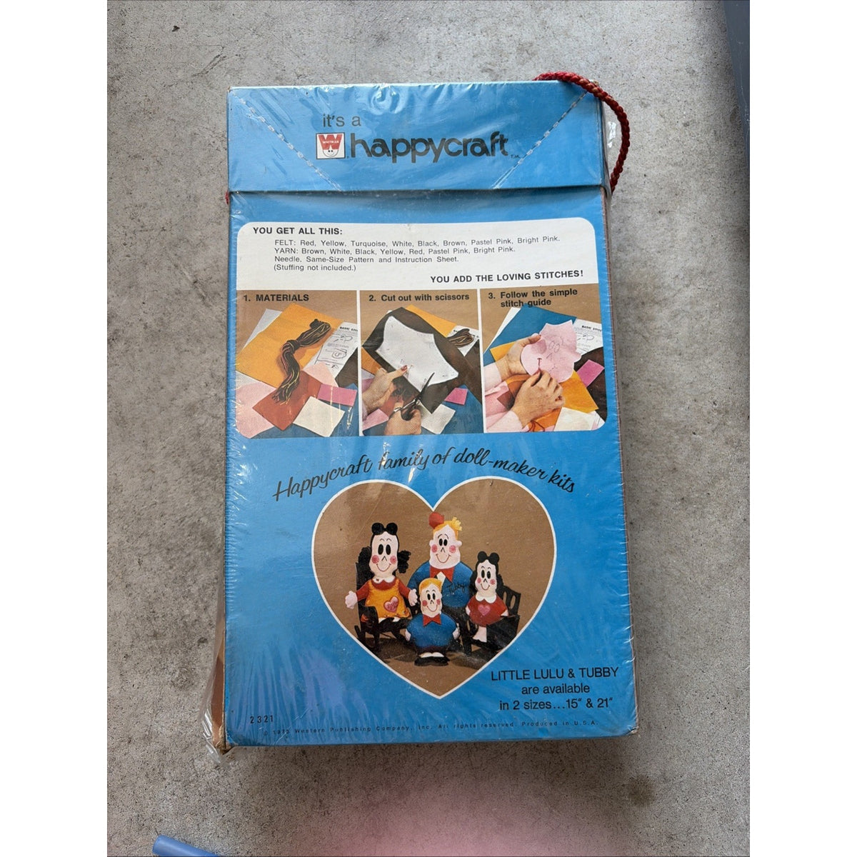 Vintage 1973 Whitman Happycraft Little Lulu TUBBY 21" Doll Making Kit NEW Sealed