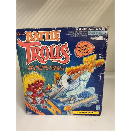 Hasbro Battle Trolls Capture Net With Bullseye Troll New In Open Box 1992