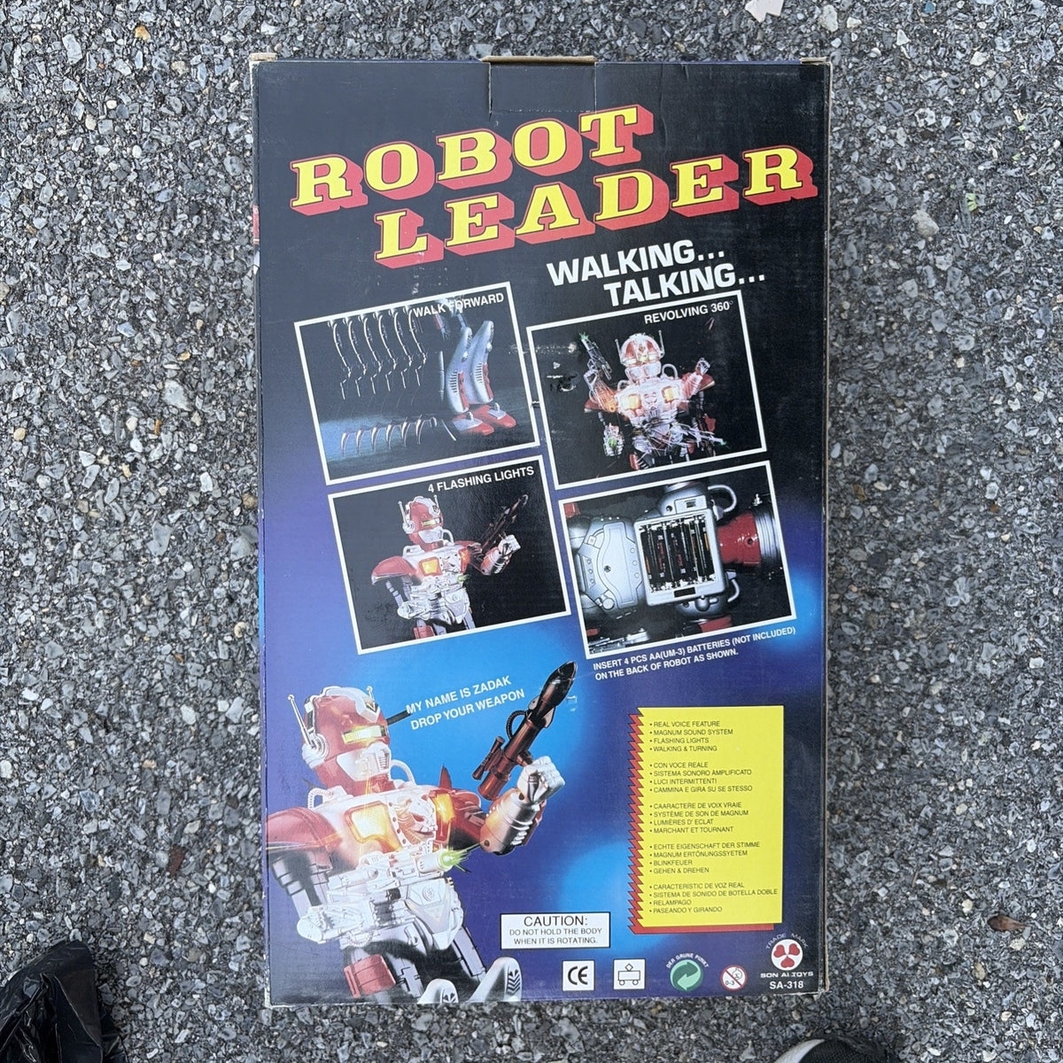 Vintage Robot Leader Zadak Walking Talking Battery Operated Toy NEW