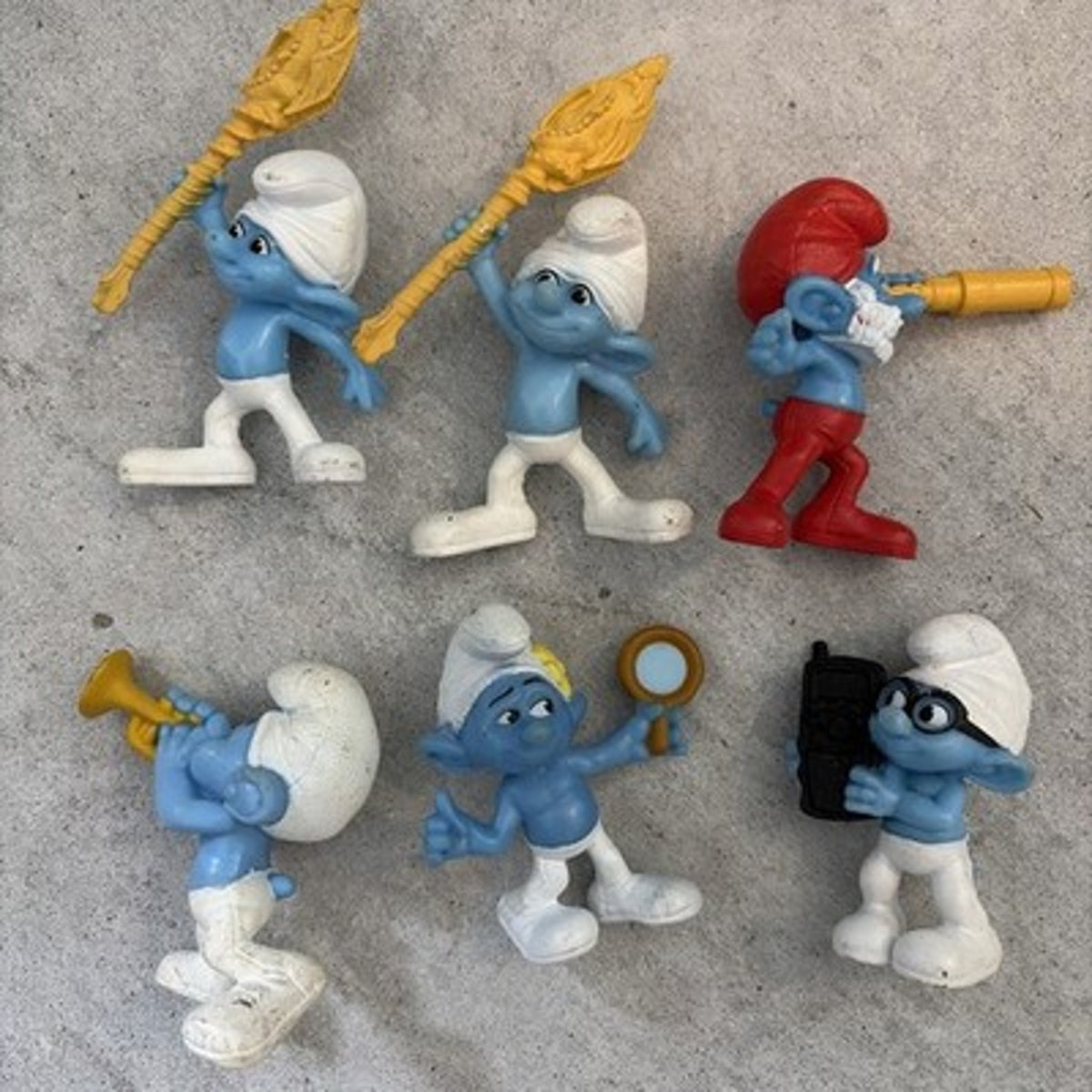 Vintage 70’s/80’s Lot Of 144 Schleich Peyo Various Smurfs Figures