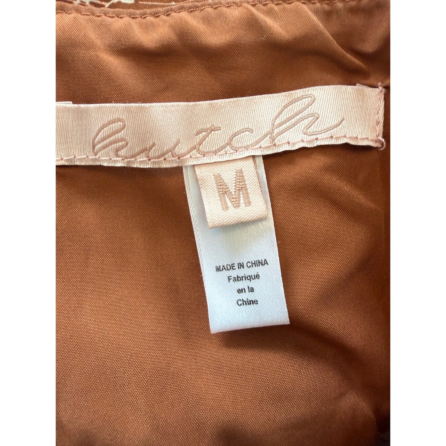 Anthropologie Hutch Bandeau Brown, Orange, Pink Womens Size Medium