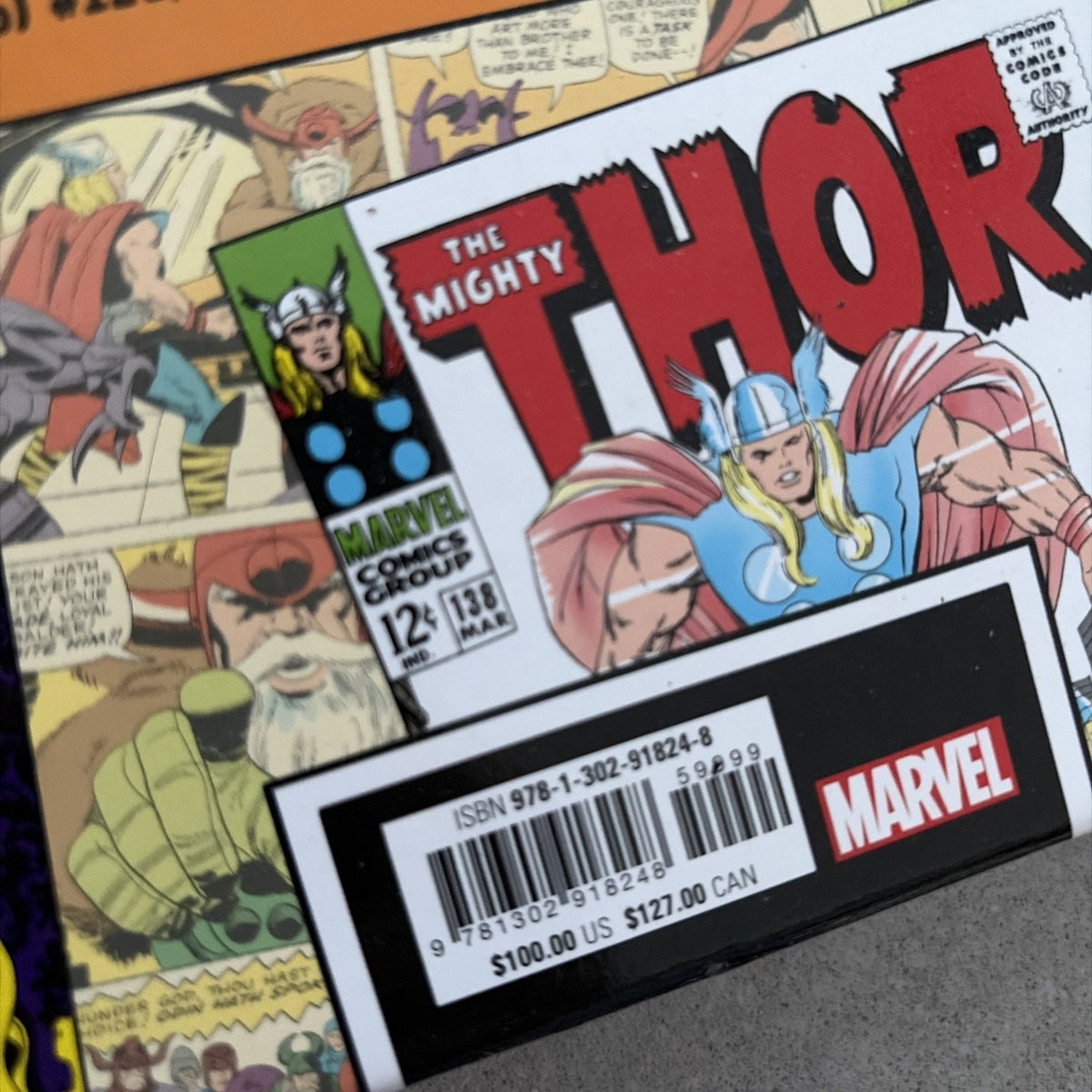 Marvel Kirby Is... Mighty King Size Jack Kirby HC Graphic Novel Thor 21.5” x 14”