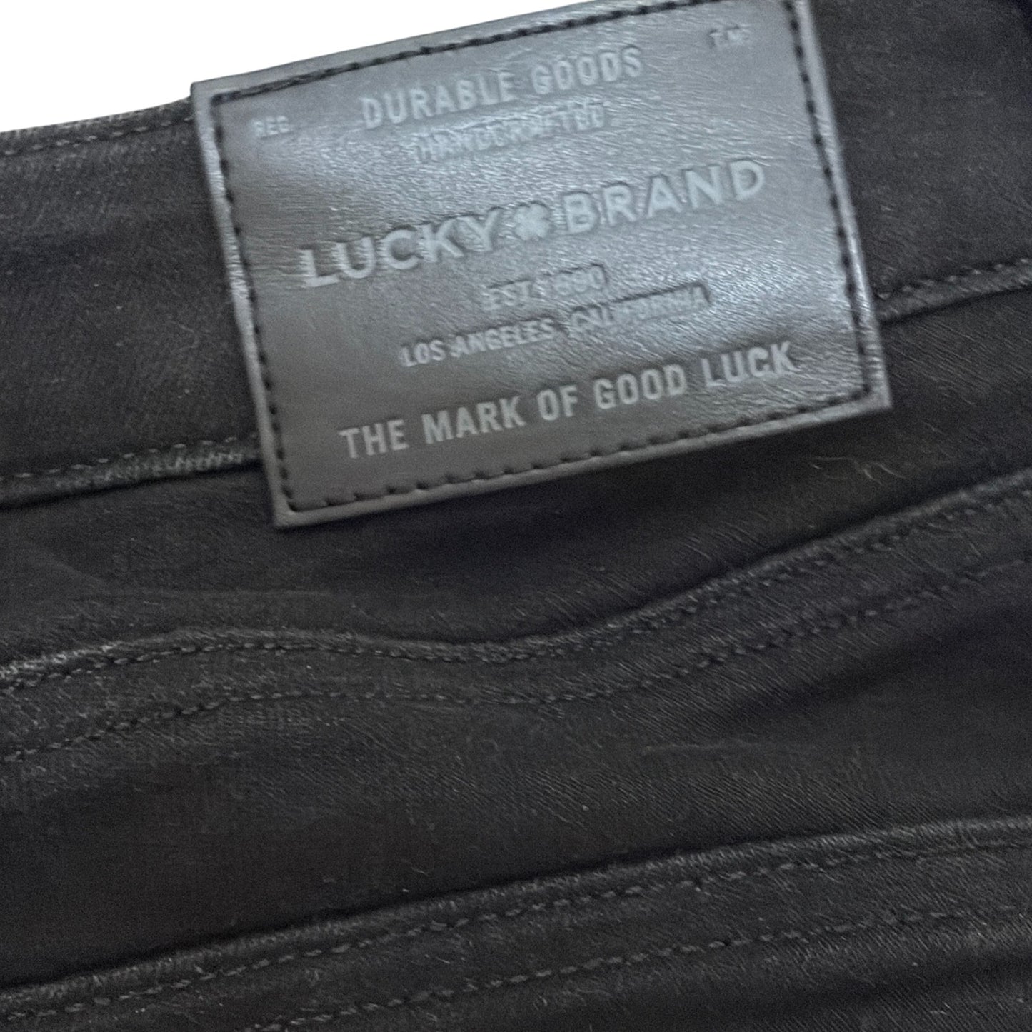 Lucky Brand Lolita Boot Cut Black Denim Jeans Womens Size 8 / 29