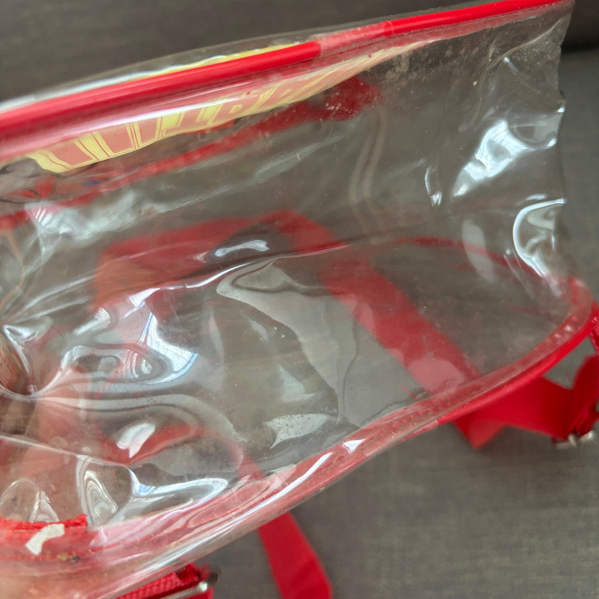 Vintage 1990s Bandai Ultraman Tsuburaya Clear Vinyl Bag Backpack