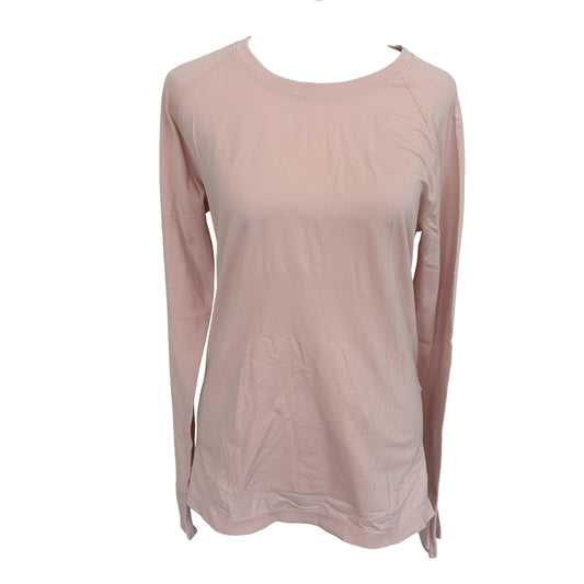 Athleta Light Pink Momentum Long Sleeve Top Womens Size Medium