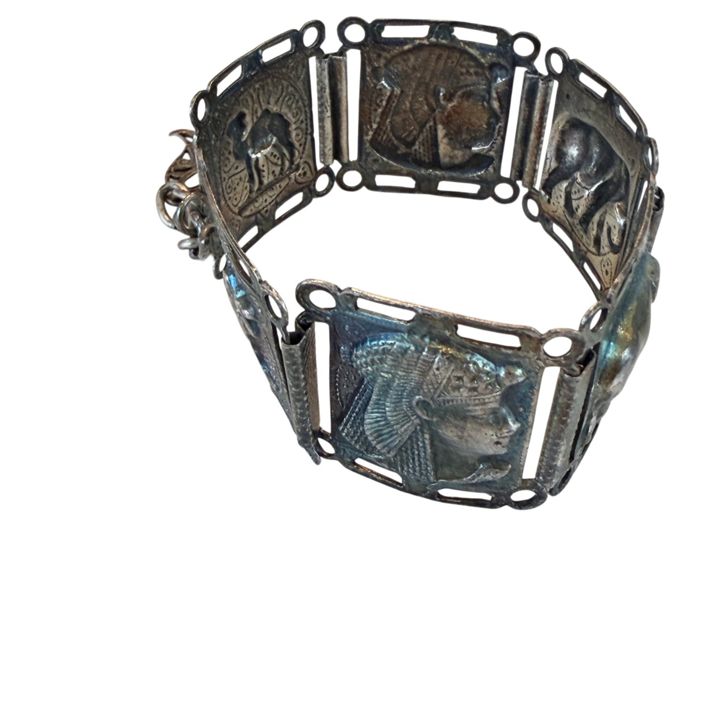 1950's Egyptian Pharaoh Hamsa Hand of God Bracelet