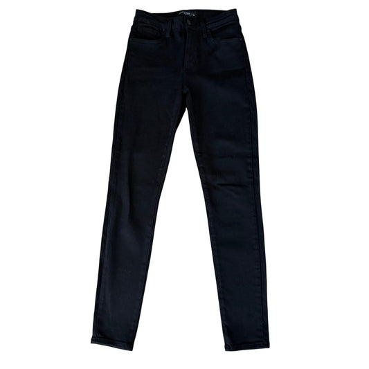 Just Black Denim 5 Pocket Classic Skinny Jean Black Knit # BP258J Women Size 26