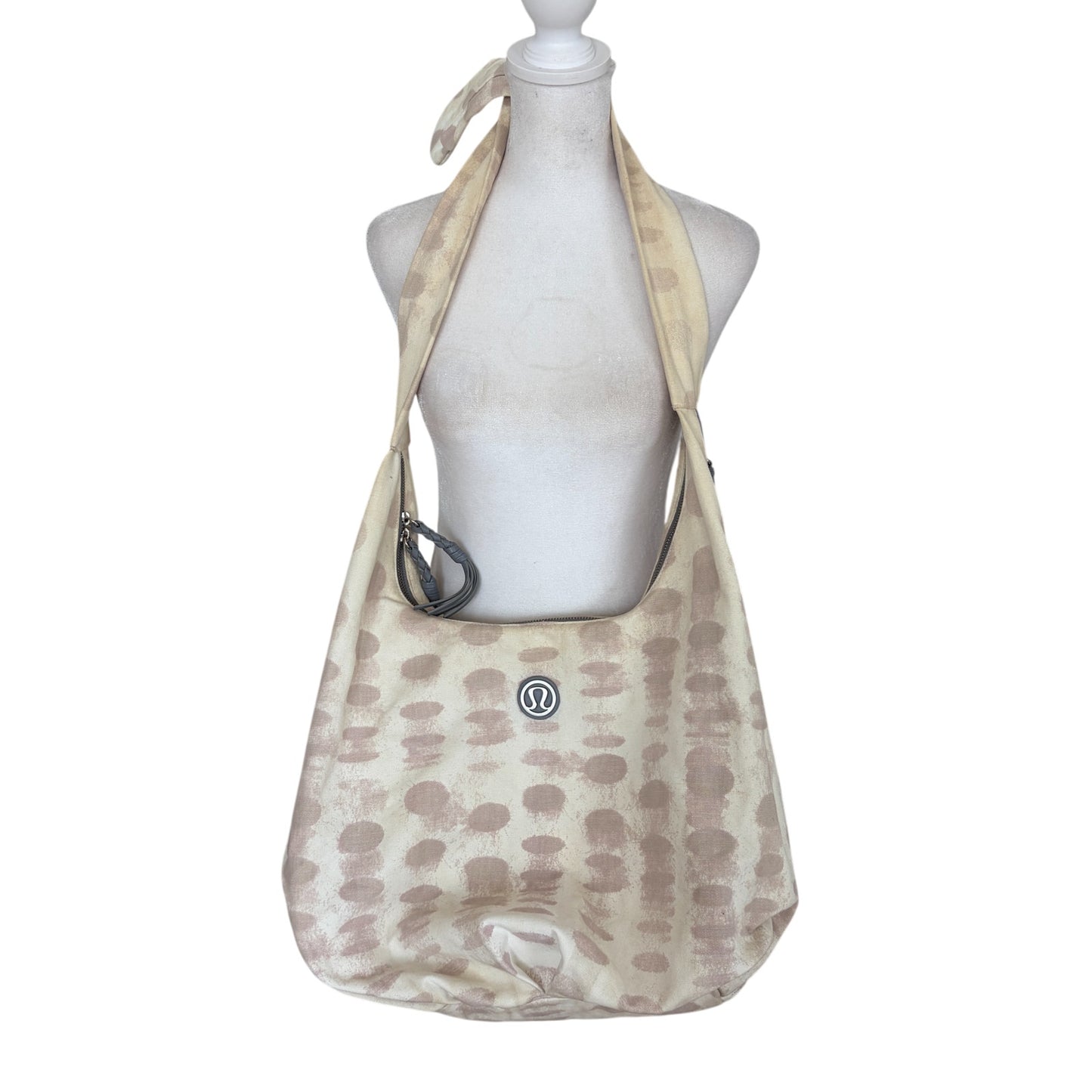 Lululemon Tan Large Slouchy Tote Shoulder Workout Gym Bag