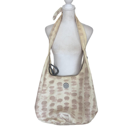 Lululemon Tan Large Slouchy Tote Shoulder Workout Gym Bag