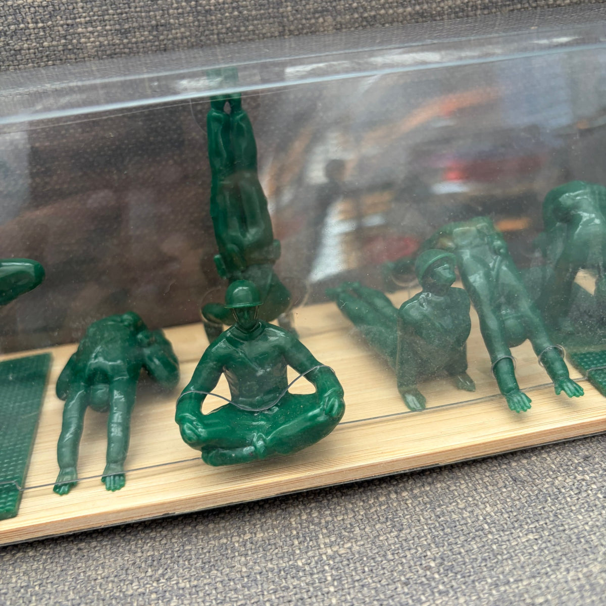 Yoga Joes Green Army Men Doing Yoga Poses NEW