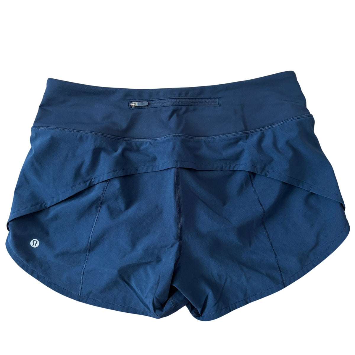 Lululemon Navy Blue Speed Up High Rise Lined Short Womens Size 8