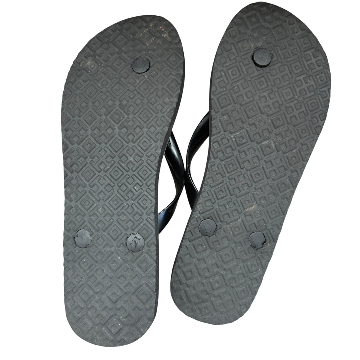 Tory Burch Black Leopard Print Flip-Flop Thong Sandals Womens Size 7