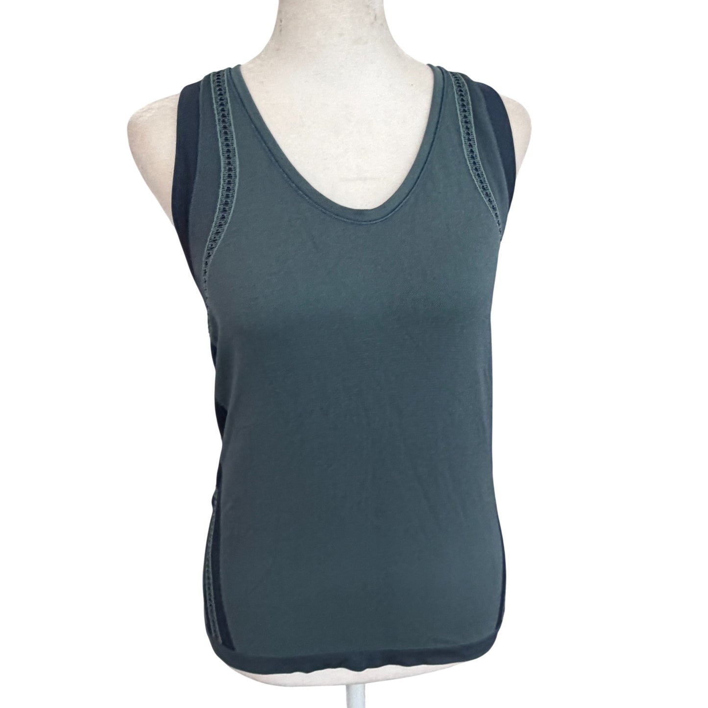 Athleta Allyson Felix Blue Racerback Tank Top Womens Size Medium
