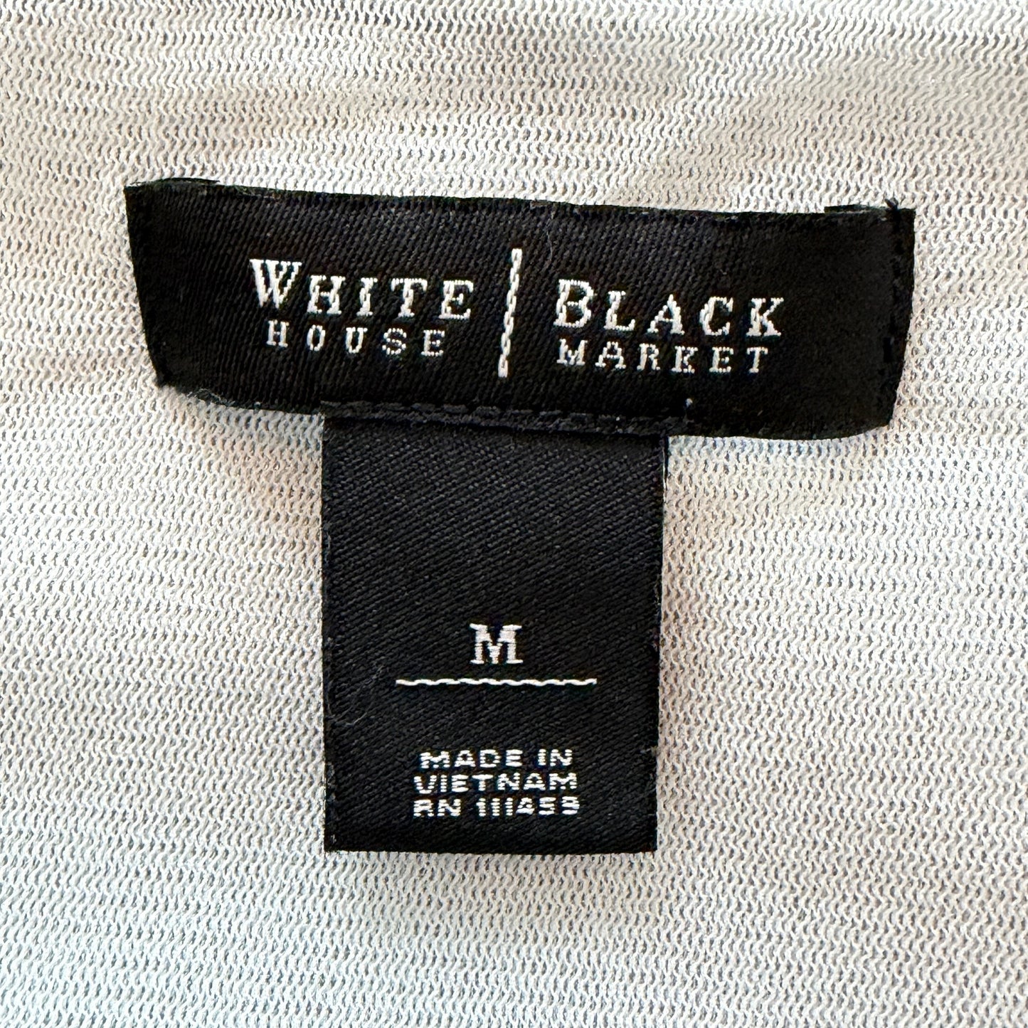 White House Black Market Silver Gray Sleeveless Top Cowl Neck Womens Size Medium