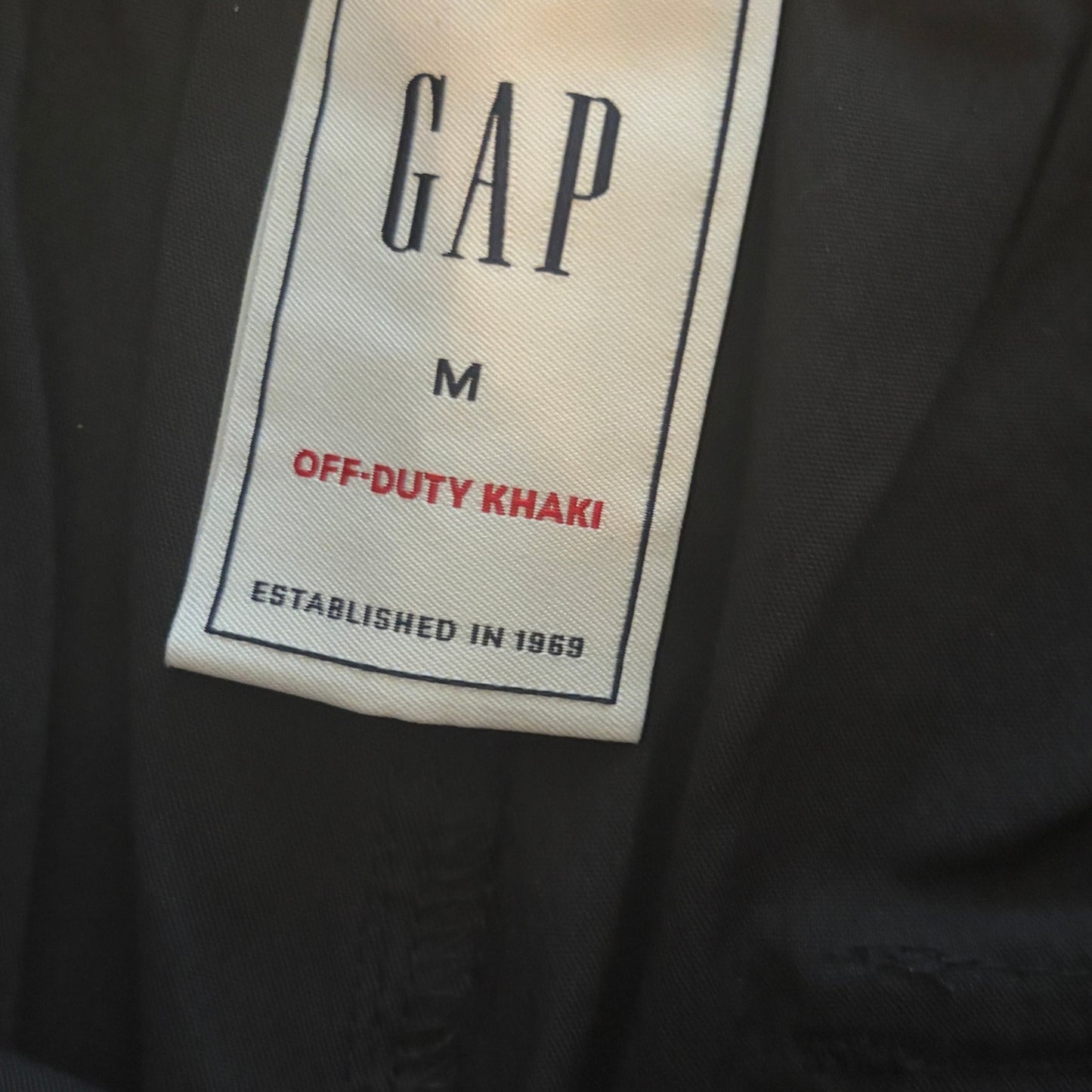 Gap NWT Black Off-Duty Khaki Pants Womens Size Medium NEW