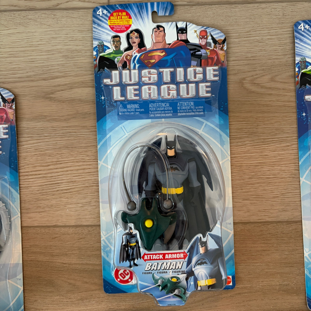 Justice League 2003 LOT 5 Batman and Superman Action Figures NEW