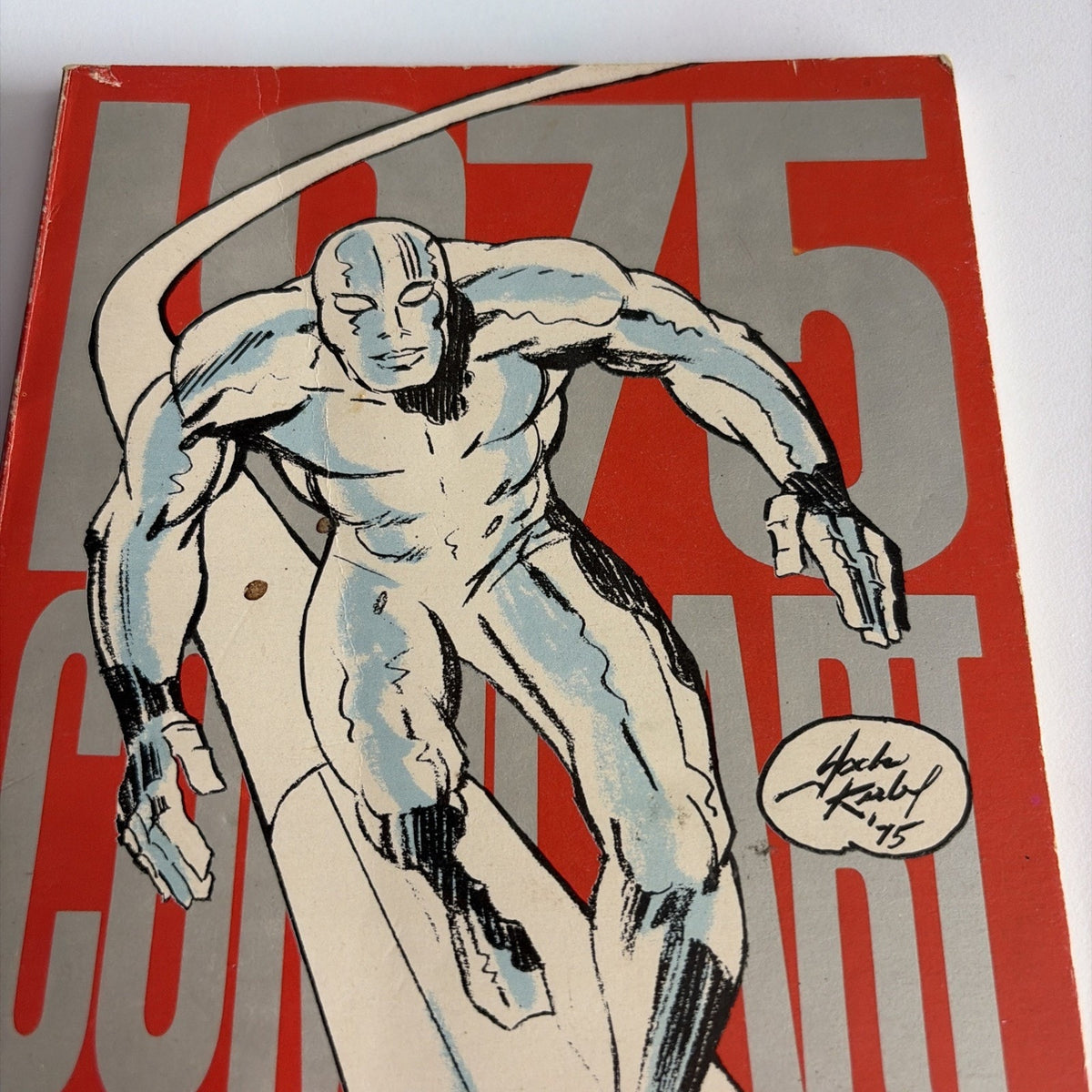 1975 COMIC ART CONVENTION Program Book SILVER SURFER Cover BY JACK KIRBY
