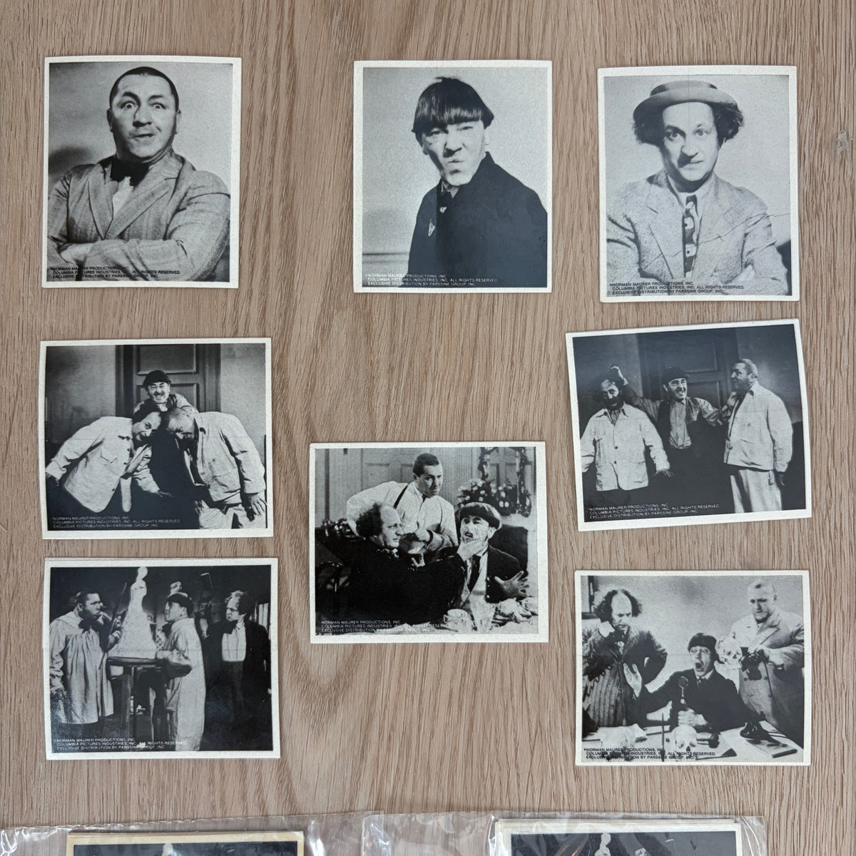 HUGE LOT 224 Vintage Three Stooges Stickers 28 Sets