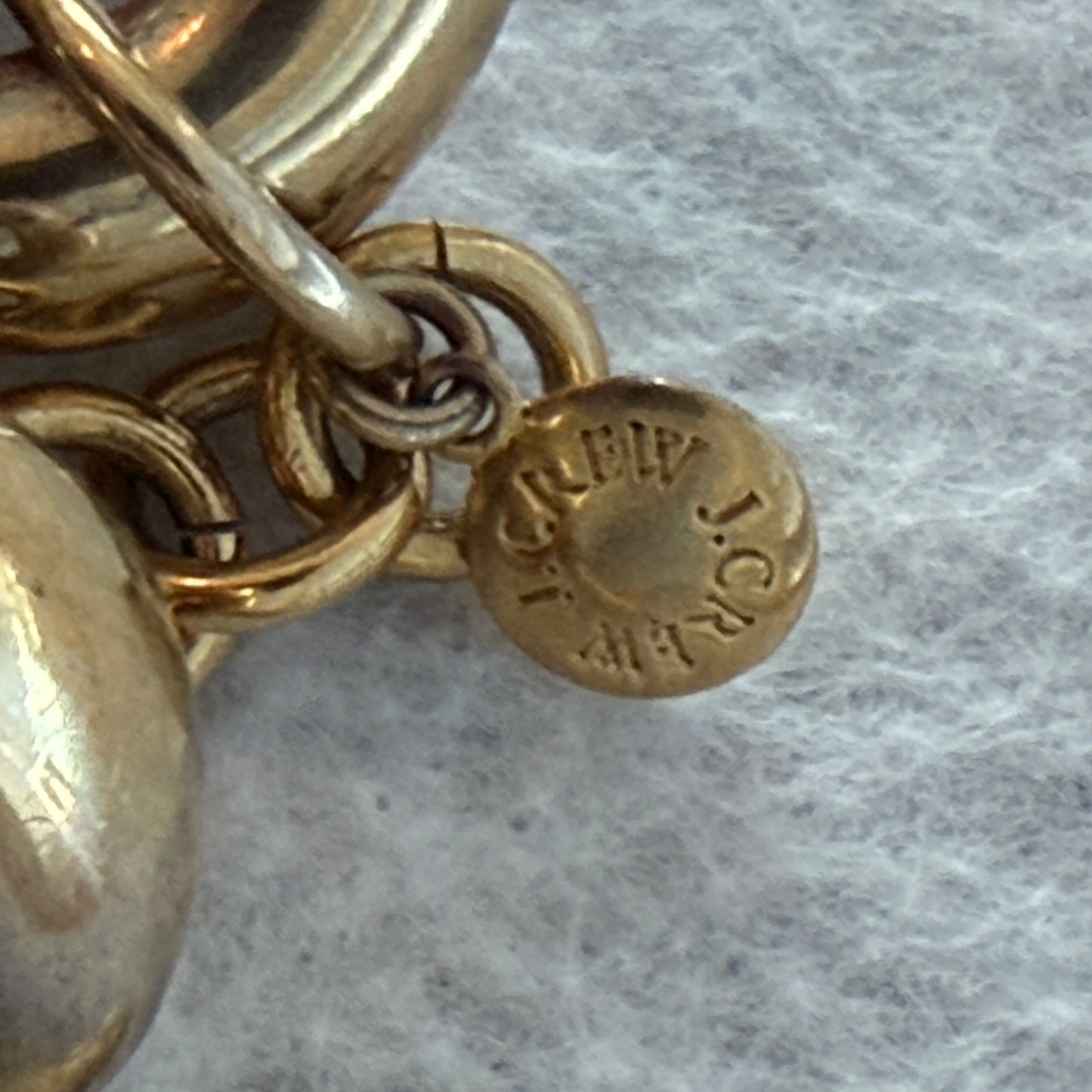 J. Crew Large Gold Tone Link Statement Bracelet